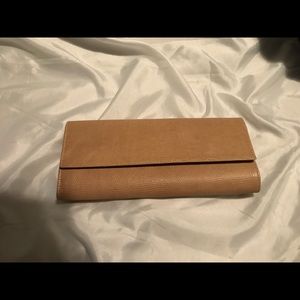 Neiman Marcus Italian Tan Leather Wallet